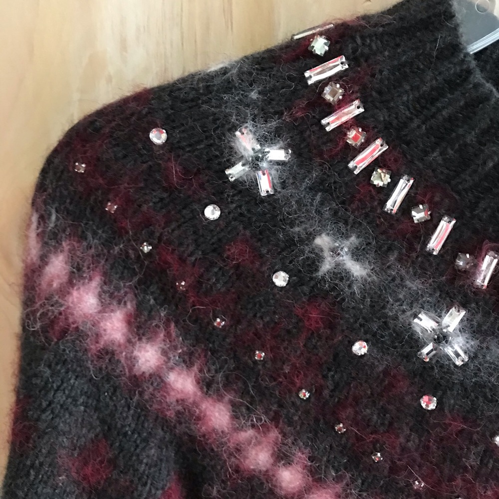 J Crew Jeweled Fair Isle crewneck sweater dress - Picture 4 of 7